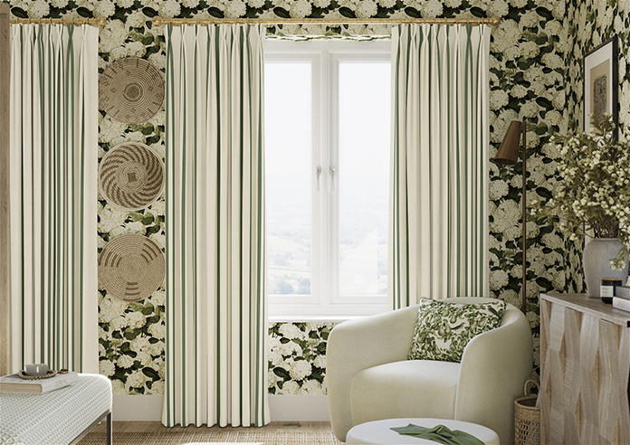 Winnies Stripe, Coriscon - Made to Measure Curtains - Image 3